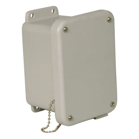 Wiegmann Screws Electrical Enclosures, 6 in H, 4 in D, 4 in W, 4X, Fiberglass HW-J60404SC